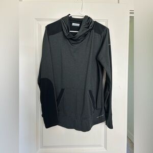 Columbia Gray and Black Cowl Neck Sweater